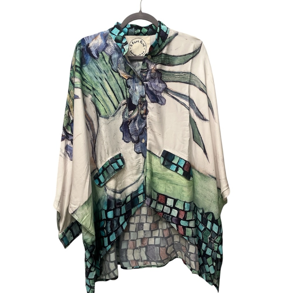 Artistic Floral Button Down Shirt